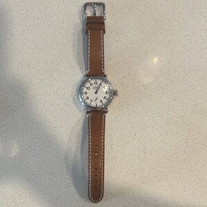 Women’s Shinola Brown Leather Strap Watch